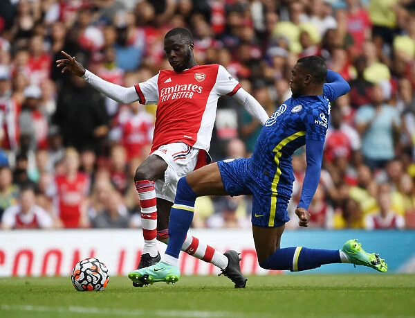 Arsenal vs Chelsea: Thomas Partey in Action - The Pre-Season Clash at Emirates Stadium