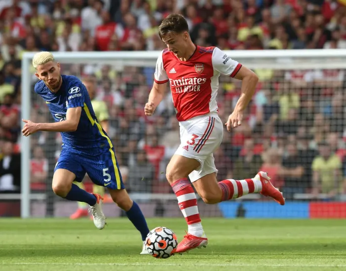 Framed Print : Arsenal vs. Chelsea: Tierney vs. Jorginho - Premier League Showdown at Emirates Stadium Framed Print : Arsenal vs. Chelsea: Tierney vs. Jorginho - Premier League Showdown at Emirates Stadium