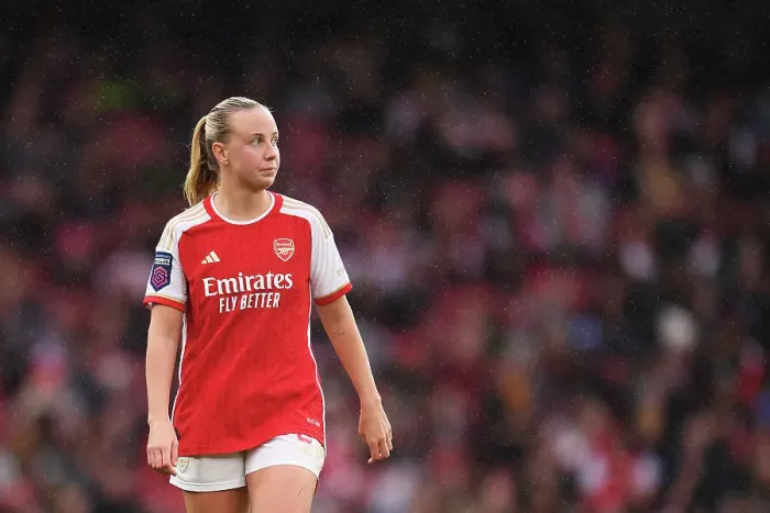Framed Print : Arsenal vs Chelsea: Titanic Clash in the Barclays Women's Super League at Emirates Stadium (2023-24)