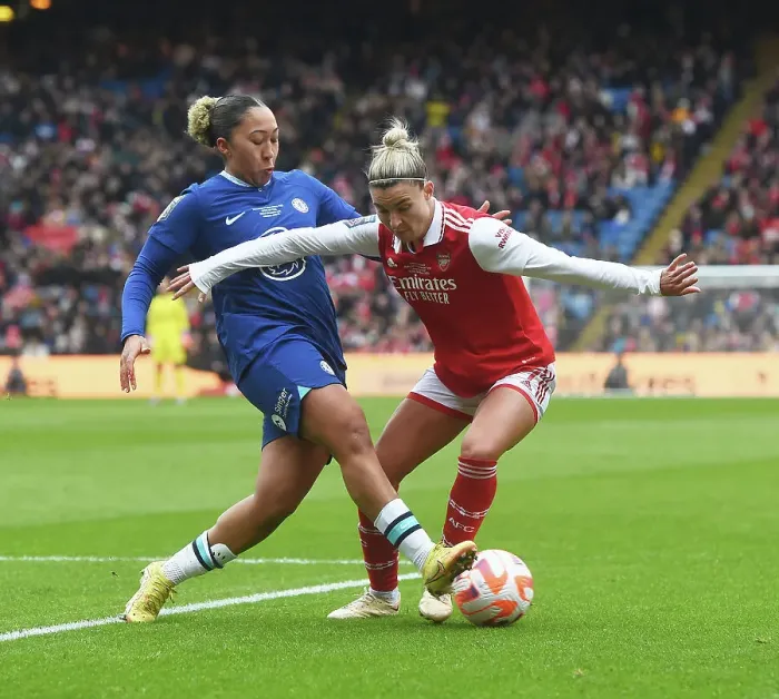 Framed Print : Arsenal vs. Chelsea: A Titanic Clash in the FA Women's League Cup Final Framed Print : Arsenal vs. Chelsea: A Titanic Clash in the FA Women's League Cup Final