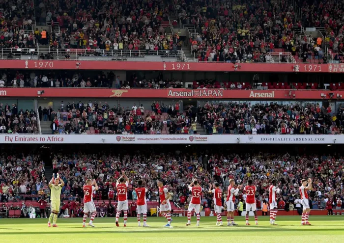 Framed Print : Arsenal vs. Chelsea: United Fans and Players Show Appreciation Before Premier League Clash at Emirates Stadium