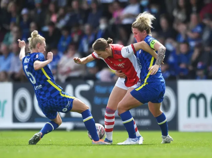 Framed Print : Arsenal vs Chelsea Women's FA Cup Semi-Final: A Tactical Battle at Meadow Park Framed Print : Arsenal vs Chelsea Women's FA Cup Semi-Final: A Tactical Battle at Meadow Park