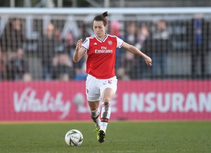 Framed Print : Arsenal vs Chelsea: Women's Super League Clash - Viktoria Schnaderbeck in Action