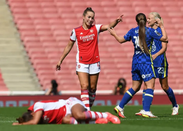 Framed Print : Arsenal vs. Chelsea: A WSL Clash at Emirates Stadium