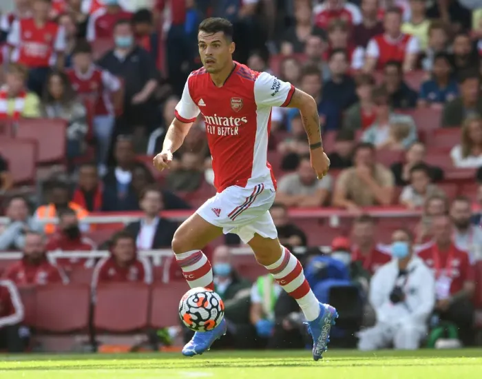 Framed Print : Arsenal vs Chelsea: Xhaka's Determination in Pre-Season Clash at Emirates Stadium Framed Print : Arsenal vs Chelsea: Xhaka's Determination in Pre-Season Clash at Emirates Stadium