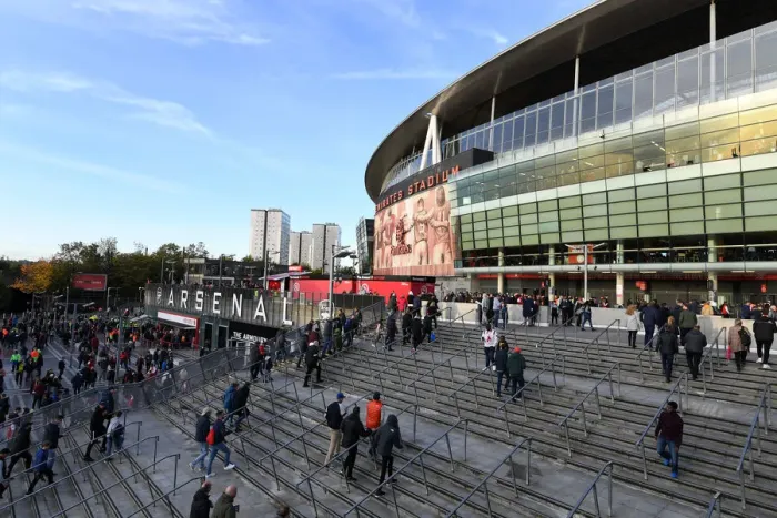 Framed Print : Arsenal vs Crystal Palace: Electrifying Fan Atmosphere Outside Emirates Stadium - Premier League 2019-20