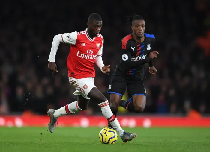 Framed Print : Arsenal vs Crystal Palace: Pepe vs Zaha Clash in Premier League Showdown