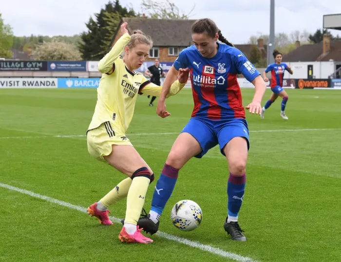 Framed Print : Arsenal vs. Crystal Palace Women: A Star-Studded FA Cup 5th Round Showdown - Miedema vs. Waldie