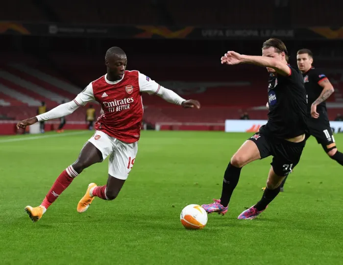 Framed Print : Arsenal vs Dundalk: Empty Emirates Stadium - UEFA Europa League (2020-21)