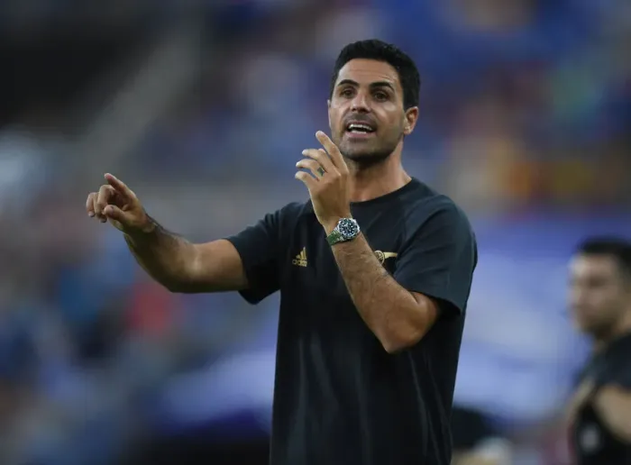 Framed Print : Arsenal vs. Everton: Mikel Arteta Faces Off in Pre-Season Friendly