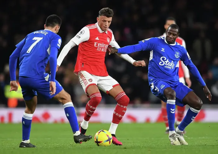 Framed Print : Arsenal vs. Everton: Premier League Clash at Emirates Stadium (2023) Framed Print : Arsenal vs. Everton: Premier League Clash at Emirates Stadium (2023)