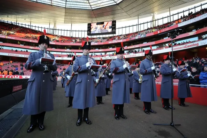 Framed Print : Arsenal vs. Everton: Salute to the Military at Emirates Stadium, 2011 Framed Print : Arsenal vs. Everton: Salute to the Military at Emirates Stadium, 2011