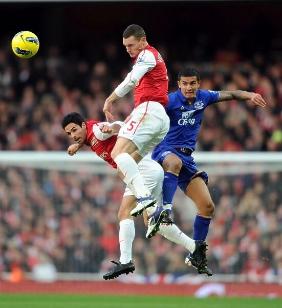 Arsenal vs. Everton: Vermaelen and Arteta Clash with Cahill (2011-12)