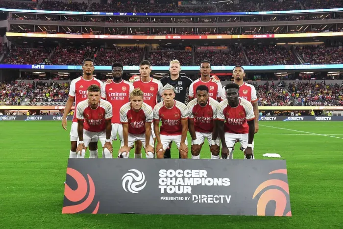 Framed Print : Arsenal vs. FC Barcelona: Pre-Season Clash at SoFi Stadium (2023)