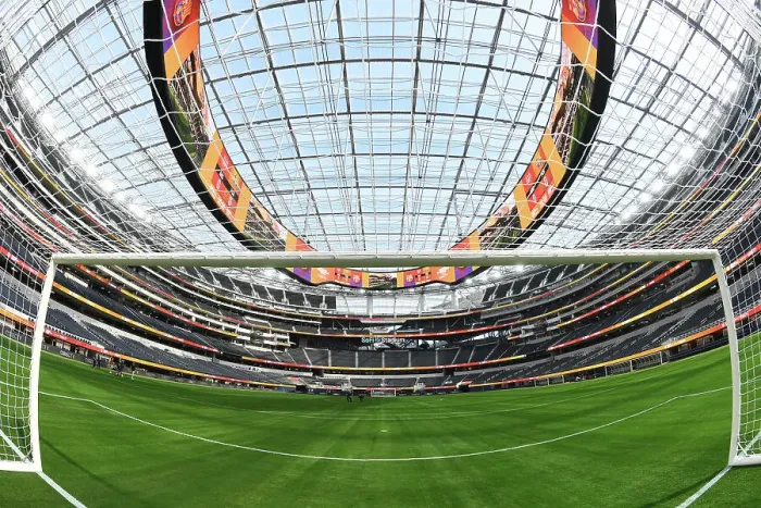 Framed Print : Arsenal vs. FC Barcelona: Pre-Season Clash at SoFi Stadium, 2023 Framed Print : Arsenal vs. FC Barcelona: Pre-Season Clash at SoFi Stadium, 2023