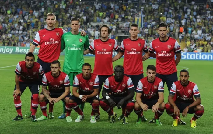 Framed Print : Arsenal vs. Fenerbahce: UEFA Champions League Play-offs, First Leg - Arsenal Team Line-up, Istanbul, 2013 Framed Print : Arsenal vs. Fenerbahce: UEFA Champions League Play-offs, First Leg - Arsenal Team Line-up, Istanbul, 2013