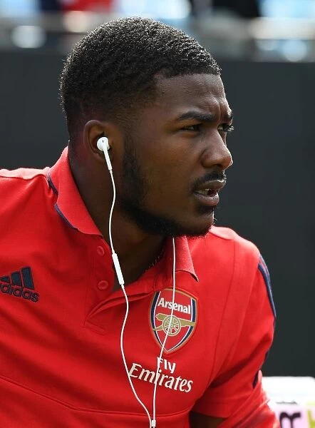 Arsenal vs. Fiorentina: Ainsley Maitland-Niles in Action at the 2019 International Champions Cup, Charlotte