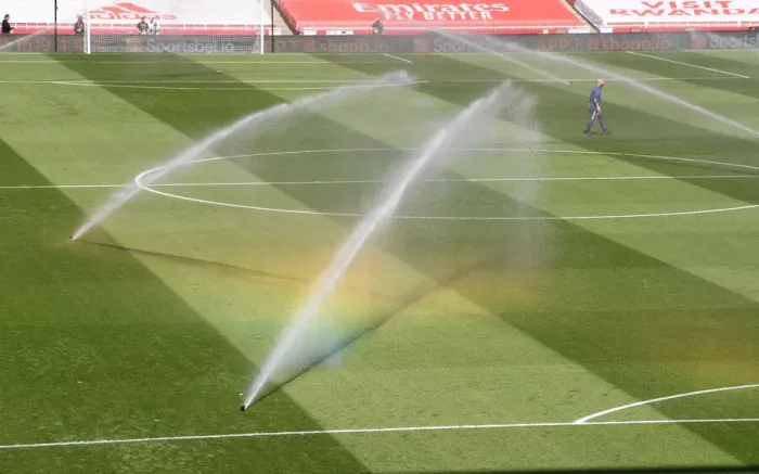 Framed Print : Arsenal vs Fulham at Empty Emirates: Pre-Match Preparations Amidst Coronavirus Restrictions Framed Print : Arsenal vs Fulham at Empty Emirates: Pre-Match Preparations Amidst Coronavirus Restrictions