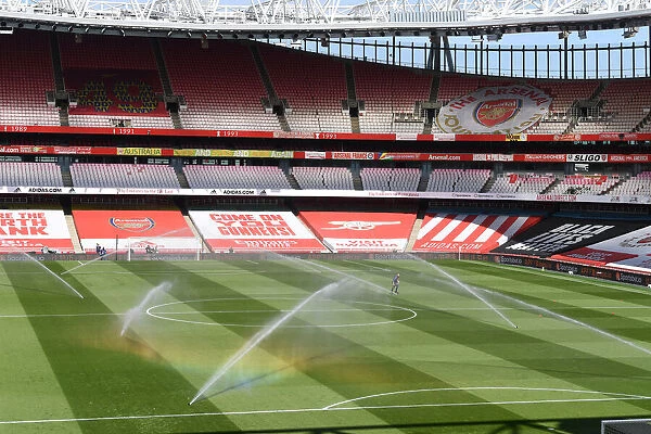 Arsenal vs Fulham: Emirates Stadium, London - Empty Seats and Pirch Watering Amidst Coronavirus Restrictions, April 2021
