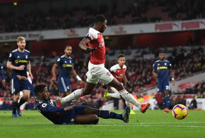 Framed Print : Arsenal vs Fulham: Maitland-Niles vs Sessegnon Clash in Premier League Showdown