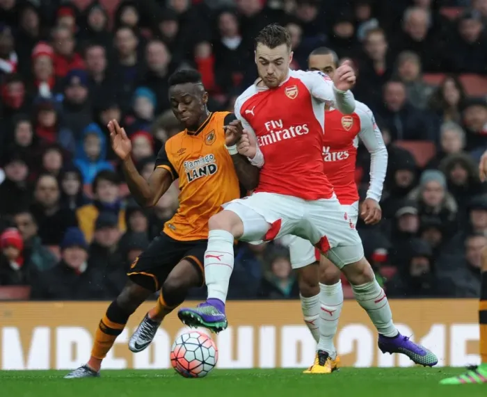 Framed Print : Arsenal vs Hull City: FA Cup Fifth Round Showdown - Chambers vs Odubajo