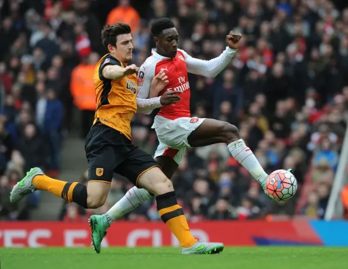 Framed Print : Arsenal vs Hull City: FA Cup Showdown - Welbeck vs Maguire