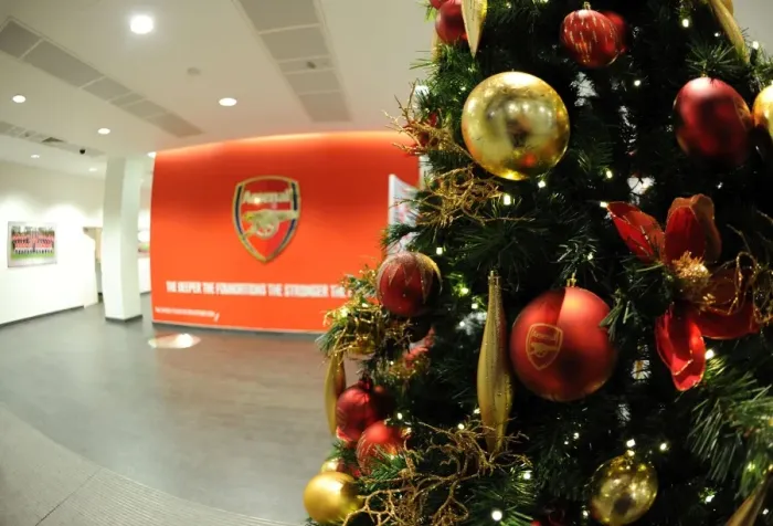 Framed Print : Arsenal vs Hull City: Premier League Match at Emirates Stadium with Unique Christmas Tree Decor Framed Print : Arsenal vs Hull City: Premier League Match at Emirates Stadium with Unique Christmas Tree Decor
