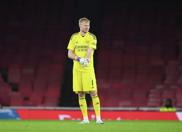 Framed Print : Arsenal vs Juventus: Aaron Ramsdale's Action-Packed Performance at the Emirates (2022-23)