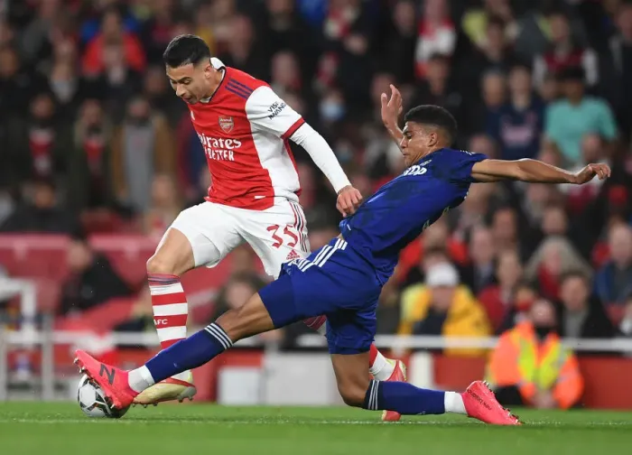 Framed Print : Arsenal vs Leeds United: Carabao Cup Showdown at Emirates Stadium