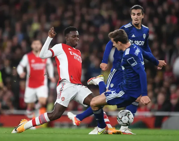 Framed Print : Arsenal vs Leeds United: Carabao Cup Showdown at Emirates Stadium