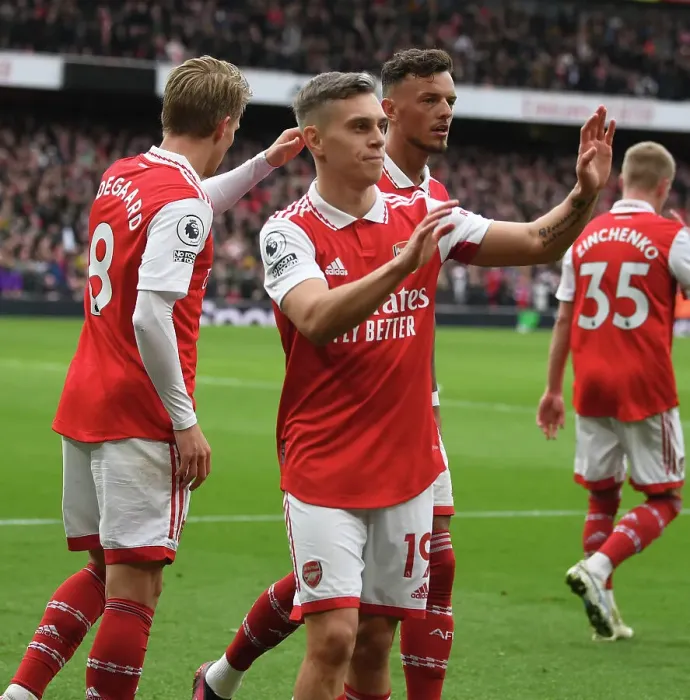 Framed Print : Arsenal vs Leeds United: Torssad in Action at the Emirates, Premier League 2022-23 Framed Print : Arsenal vs Leeds United: Torssad in Action at the Emirates, Premier League 2022-23
