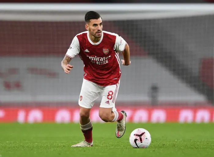 Framed Print : Arsenal vs Leicester City: Dani Ceballos in Action at Empty Emirates Stadium, Premier League 2020-21 Framed Print : Arsenal vs Leicester City: Dani Ceballos in Action at Empty Emirates Stadium, Premier League 2020-21