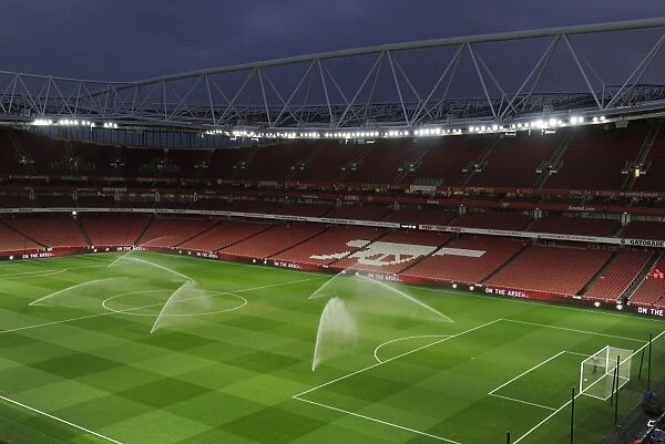 Arsenal vs Leicester City: Pre-Match Preparations at Emirates Stadium, 2015