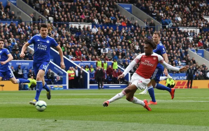 Framed Print : Arsenal vs Leicester City: Premier League Clash at The King Power Stadium (April 2019) Framed Print : Arsenal vs Leicester City: Premier League Clash at The King Power Stadium (April 2019)