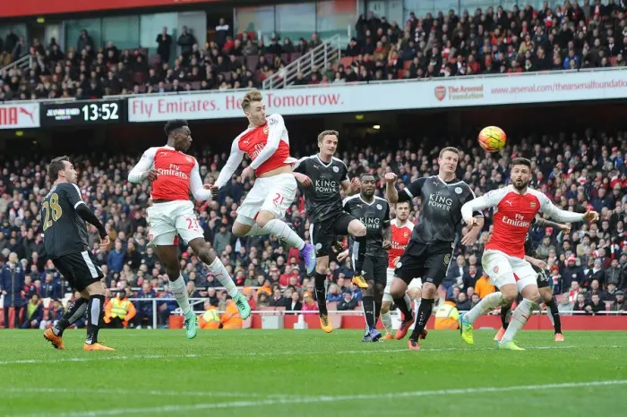 Framed Print : Arsenal vs Leicester City: Welbeck Scores the Second Goal (February 14, 2016) Framed Print : Arsenal vs Leicester City: Welbeck Scores the Second Goal (February 14, 2016)