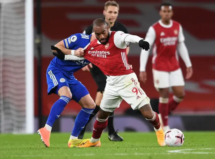 Framed Print : Arsenal vs Leicester: Lacazette Holds Off Madison Amid Empty Emirates Framed Print : Arsenal vs Leicester: Lacazette Holds Off Madison Amid Empty Emirates