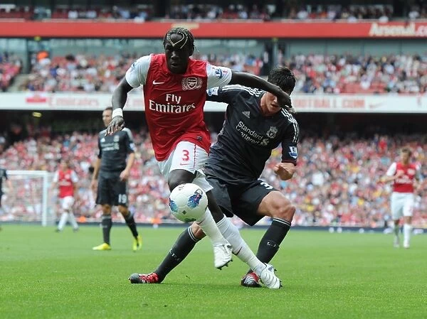 Arsenal vs. Liverpool: Bacary Sagna vs. Martin Kelly Clash at the Emirates, 2011-2012 Premier League