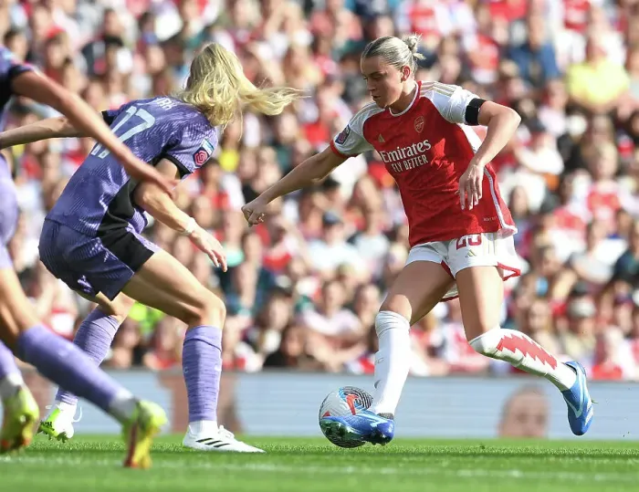 Framed Print : Arsenal vs. Liverpool: Barclays Women's Super League Showdown at Emirates Stadium (2023-24)