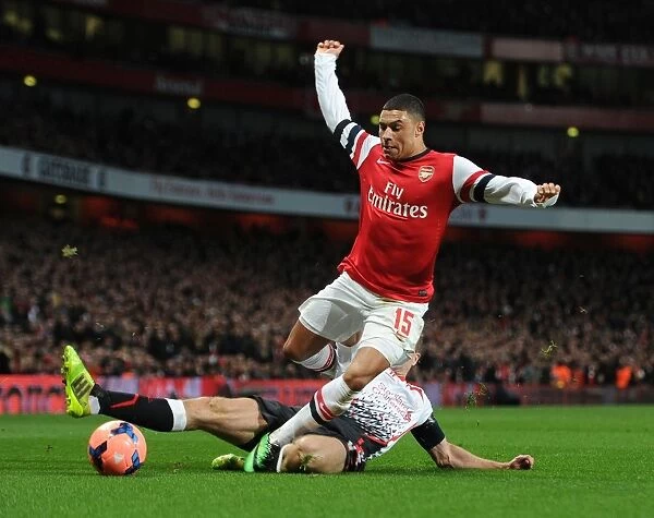 Arsenal vs. Liverpool FA Cup Clash: Oxlade-Chamberlain Fouls by Gerrard