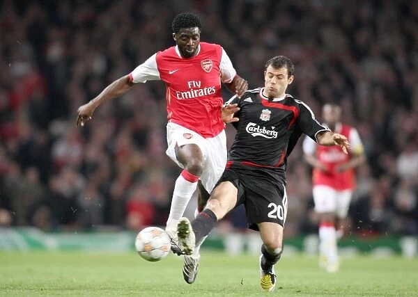 Arsenal vs. Liverpool: Kolo Toure Clash in Intense Quarter Final Showdown, UEFA Champions League, 1st Leg, Emirates Stadium, 2008