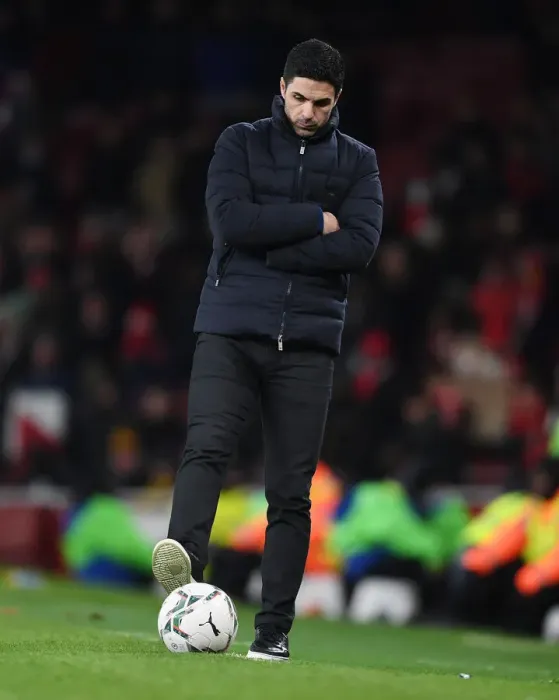 Framed Print : Arsenal vs Liverpool: Mikel Arteta Leads The Gunners in Carabao Cup Semi-Final Showdown Framed Print : Arsenal vs Liverpool: Mikel Arteta Leads The Gunners in Carabao Cup Semi-Final Showdown