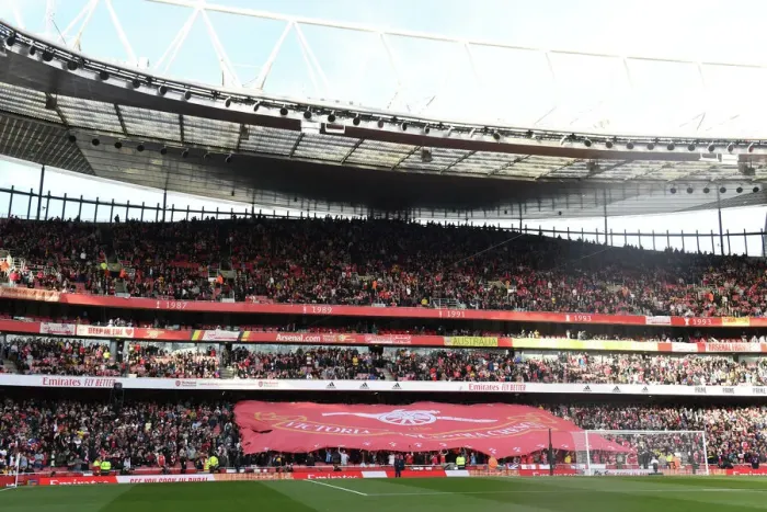 Framed Print : Arsenal vs Liverpool: The North Bank Stand-Out Clash in the 2022-23 Premier League
