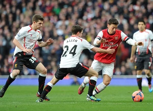 Arsenal vs. Liverpool: Ozil Clashes with Allen and Flanagan in FA Cup Showdown