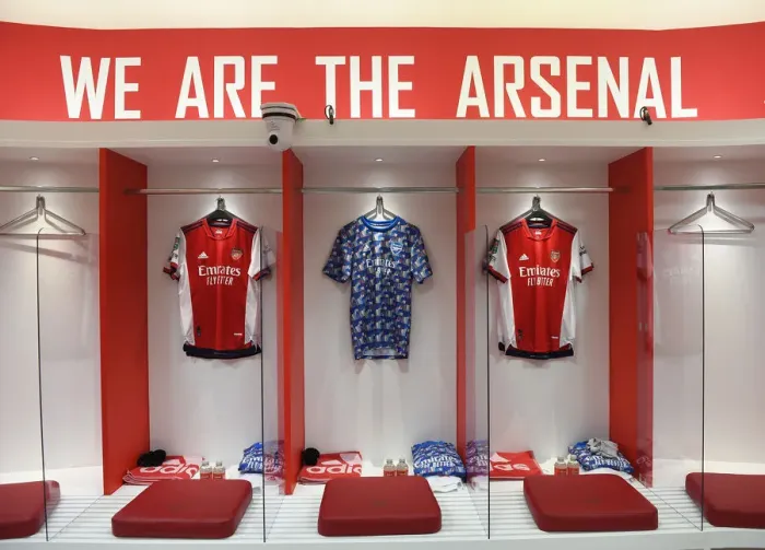 Framed Print : Arsenal vs Liverpool: Readying for Battle - Arsenal Changing Room, Carabao Cup Semi-Final Framed Print : Arsenal vs Liverpool: Readying for Battle - Arsenal Changing Room, Carabao Cup Semi-Final