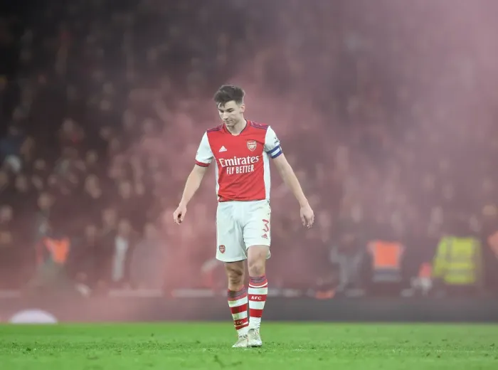 Framed Print : Arsenal vs Liverpool Showdown: Kieran Tierney's Battle in the Carabao Cup Semifinals Framed Print : Arsenal vs Liverpool Showdown: Kieran Tierney's Battle in the Carabao Cup Semifinals