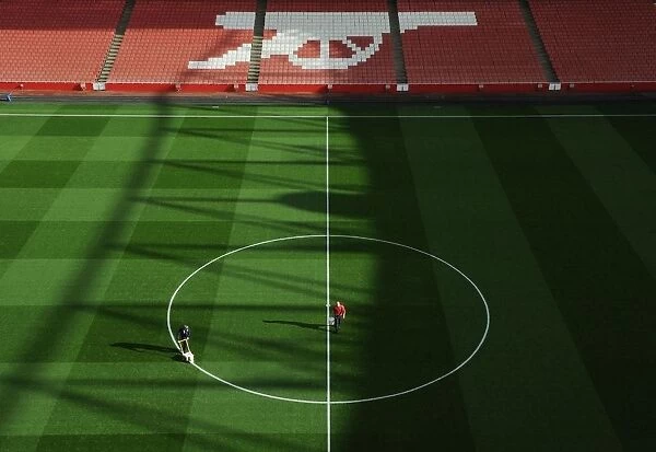 Arsenal vs Liverpool: Unseen Moments - Pre-Match Pitch Preparation at Emirates Stadium (2013-14)