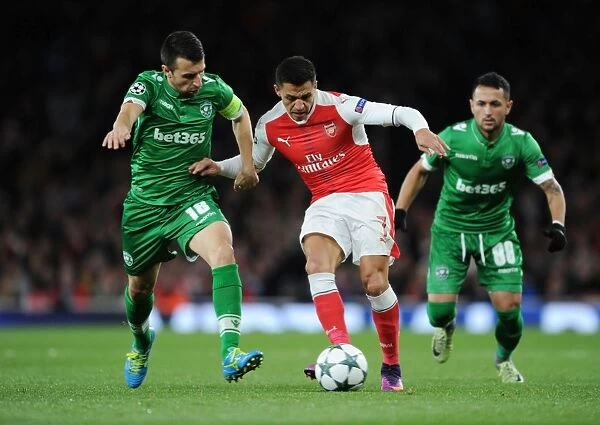 Arsenal vs Ludogorets: Sanchez Clashes with Dyakov in Champions League Showdown