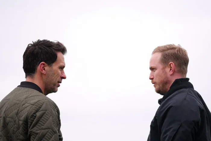 Framed Print : Arsenal vs Manchester City - Barclays Women's Super League: Jonas Eidevall and Gareth Taylor Pre-Match Discussion