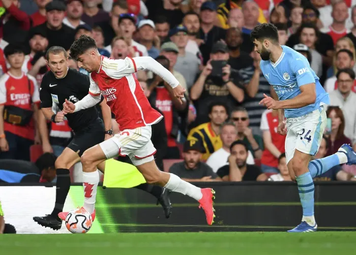 Framed Print : Arsenal vs Manchester City: Clash of Titans - The Battle for Premier League Supremacy (2023-24) Framed Print : Arsenal vs Manchester City: Clash of Titans - The Battle for Premier League Supremacy (2023-24)