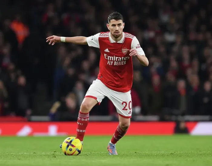 Framed Print : Arsenal vs Manchester City: Jorginho's Midfield Battle in the Premier League Showdown